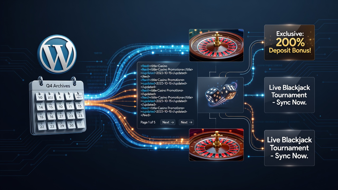 Darstellung von WordPress-Datumsarchiven und deren Integration mit Werbeanzeigen auf Casino-Gaming-Seiten