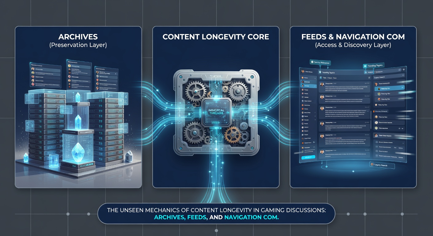 Detaillierte Ansicht von paginierten Gaming-Threads mit Feed-Integration für nahtlose Navigation